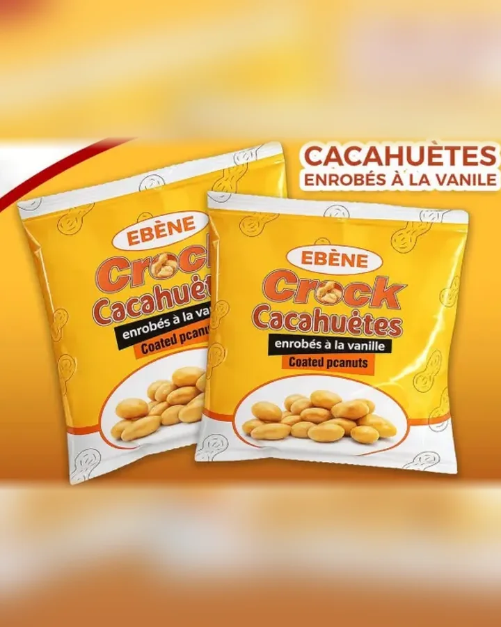 Crock, cacahuètes enrobées à la vanille